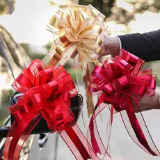 Guirlanda de carro de casamento, suprimentos de decoração de frota, decoração de quarto de casamento, laço, fita de carr