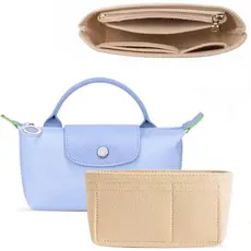 Organizador de Bolsa em Feltro para Longchamp Le Pliage Tote, Organizador de Bolsa Compatível com Bolsa de Ombro Le Plia