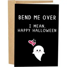 Cartão de Halloween Ofensivo para Marido e Esposa, Cartão de Halloween Atrevido para Namorado e Namorada, Cartão de Hall