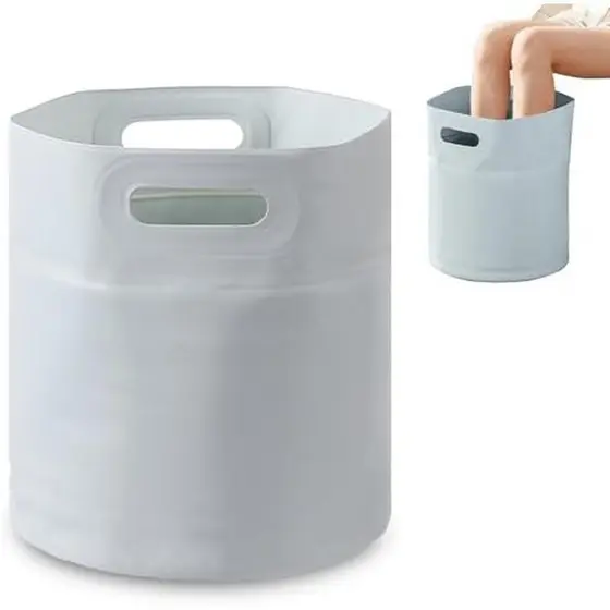 Pé De Banheira De Balde (Azul) Bacia De Imersão Espaçosa Com Alças , Spa Doméstico Resistente De Relaxamento Para Pantur