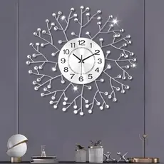 Relógio de Parede Decorativo Grande de 19,7 Polegadas da FILLOVE para Decoração de Sala de Estar, Relógio de Parede Mode