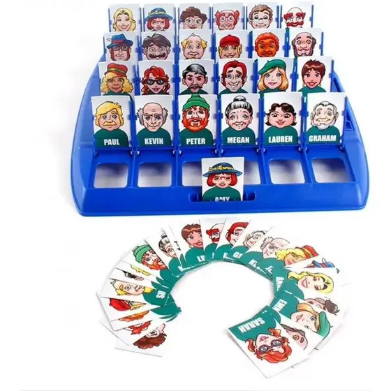 Quem É ?-Jogo De Tabuleiro Clássico De Adivinhação Para Família Crianças E Adultos , Quebra-Cabeça Divertido Viagens , F