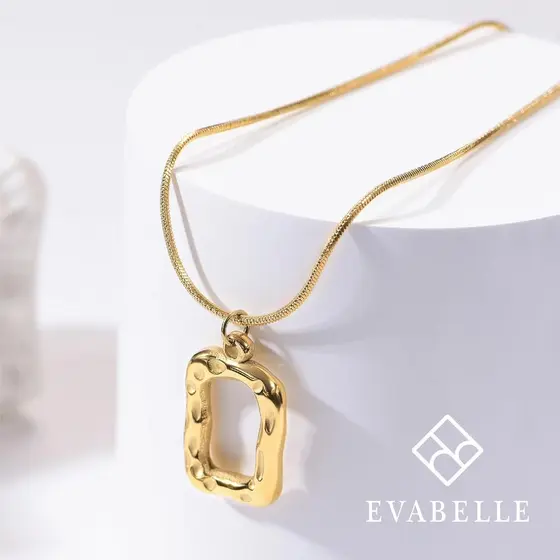 Colar Em Camadas De Ouro Evabelle Para Mulheres , Joias Da Moda , Banhado A Real 14K , Corrente Robusta , Colares Empilh