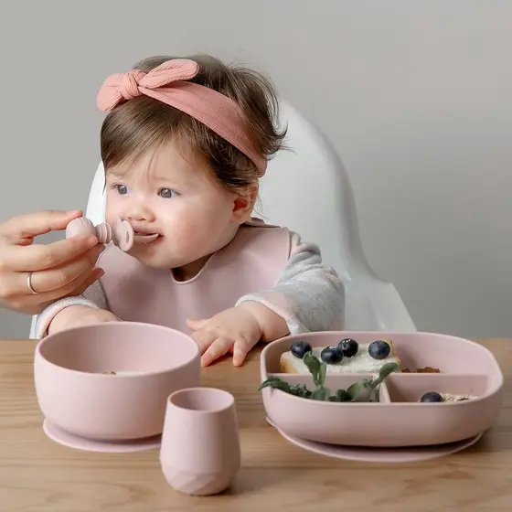 Colheres De Silicone Para Bebês SAMiGO Com Alimentação Automática De 6 Meses-Utensílios Infantis Crianças-Suprimentos De