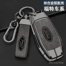 Adequado para chaveiro Ford Taurus 17-18 Explorer Mustang, capa de metal para carro com fivela para homens.