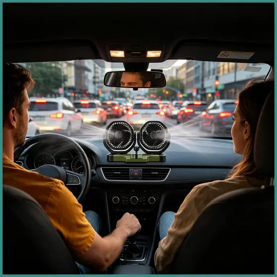 Para RV Ventilador De Refrigeração Carro Baixo Ruído Auto-Adesivo 2 Velocidades Vento Plug In Do SUV Caminhão Campista h