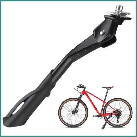 Suporte De Perna De Bicicleta 24-29 Polegada Altura Ajustável Antiderrapante Lateral Resistente Para Mountain Bike hwipf