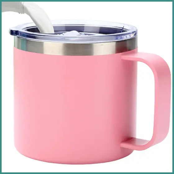 Copos Portáteis Para Viagens , Empilháveis Isolados , 12oz , Caneca De Café Elegante , À Prova De Derramamento , Utensíl