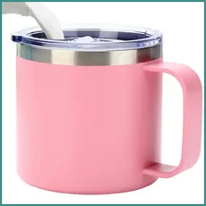Copos Portáteis Para Viagens , Empilháveis Isolados , 12oz , Caneca De Café Elegante , À Prova De Derramamento , Utensíl