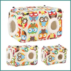 Papagaio Ninho De Inverno Grosso Quente Aconchegante Cabana Cama De Pássaro Lavável Casa Dormir Para hwipfbr
