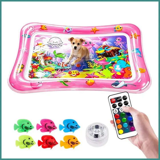 Tapete De Água Para Gatos , Brinquedo Antiarranhões , Dobrável , Almofada De Resfriamento , Gato , Cachorro , Ambientes