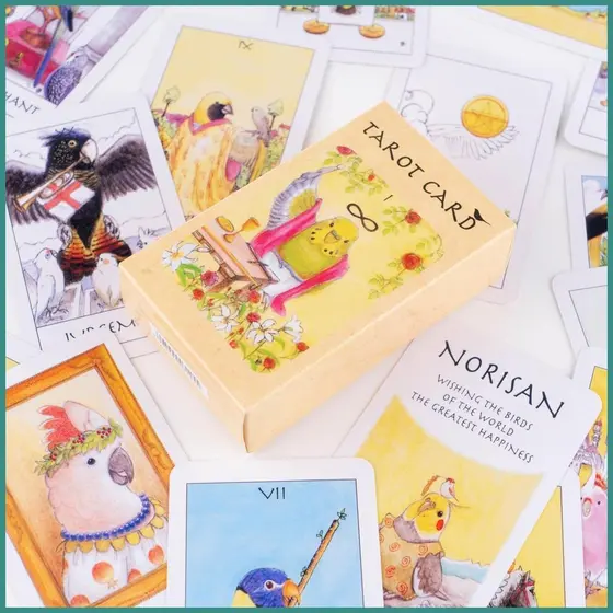 Cartas Oracle Papagaio Significado Jogos De Tabuleiro Espirituais 81 Peças Baralhos De Tarô De Intuição De Pássaros Para