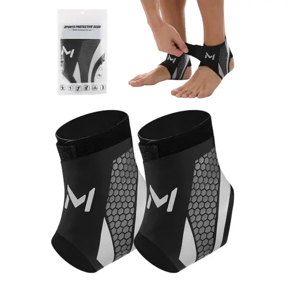 Suporte de Tornozelo Evosteps, Tornozeleira Esportiva Evosteps para Futebol, Basquete, Corrida, Vôlei, Estabilizador de