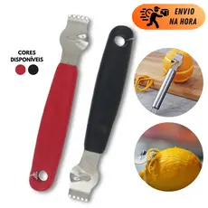 Raspador De Limao Inox Ralador Fino Profissional Para Drinks Laranja Cozinha Aço Casca Fruta