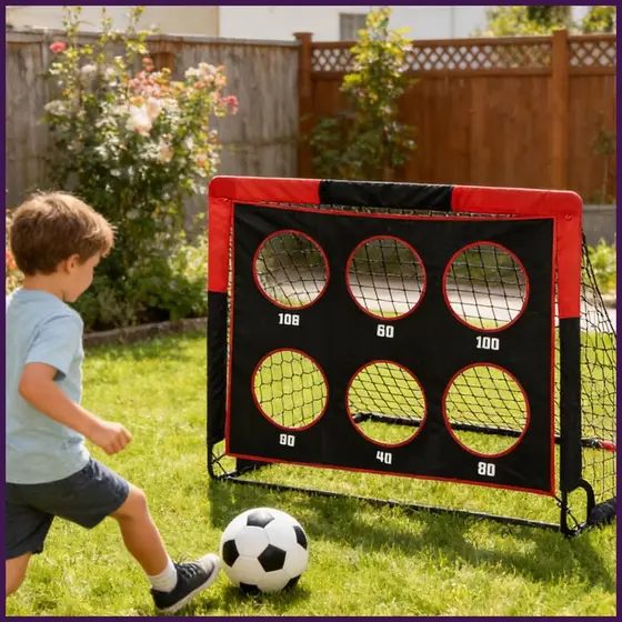 Gol De Futebol Pop Design Alvo Engrenagem Conjunto 4 Pés De Largura X 3 Alta Retangular Dobrável Portátil Quintal Gols W