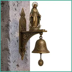 Sino Vintage Proteção E Paz Pingente Religioso Sinos Para Casa Sala De Aula Escritório Quarto yontebr