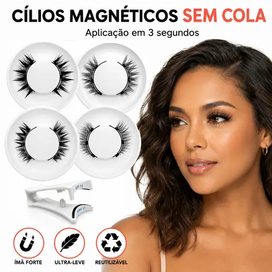 Kit Cílios Magnéticos Orreui Sem Cola Reutilizável