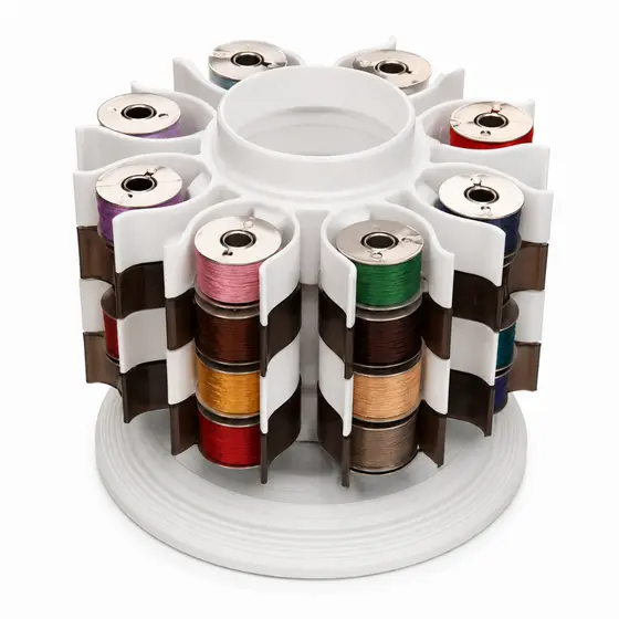 Porta Bobina Modular Giratório para Máquina de Costura Organizador de Linhas