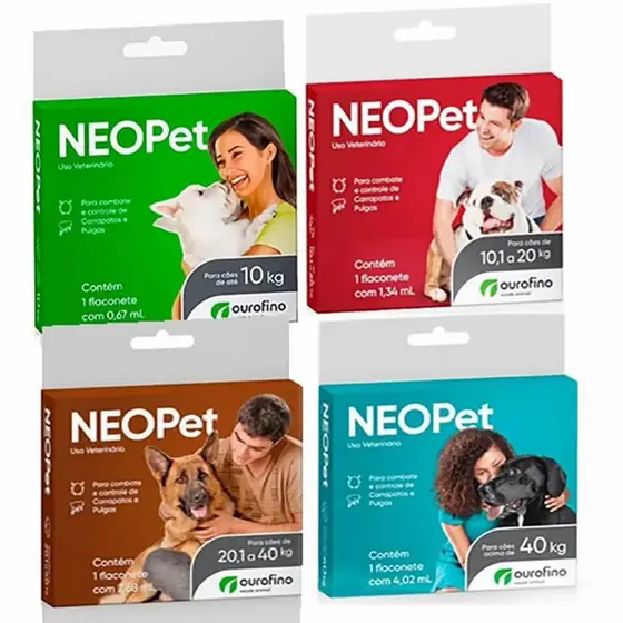 NeoPet Cães Todos os Pesos AntiPulgas e Carrapatos OuroFino Pet