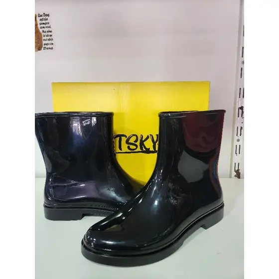 Grendene jetsky bota galocha cano curto impermeável