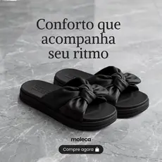 Moleca chinelo slide com laço 5490132