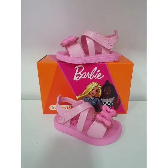 Grendene Kids Sandália de Bebê Rosa Barbie Lovely Respiravel e Conforto Dia a Dia 23430