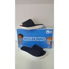 Chinelo Slide Infantil Molekinho Napa Rústico Menino Confortável Leve Macio Casual Original para o Dia a Dia