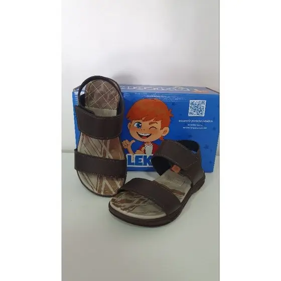 Sandália Infantil Molekinho Menino Confortável Leve com Velcro Solado Antiderrapante Casual para o Dia a Dia 2402440
