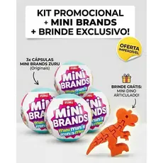 Kit 3 Bolas Miniaturas Surpresa +brinde Boneco Articulado