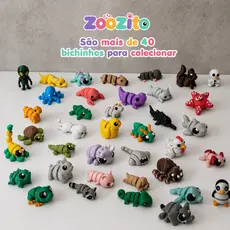 Kits Wiggles Mini Animais Flexíveis - Kits 06/12/16/24/37/44 e 50 unidades - Bixinhos articulados