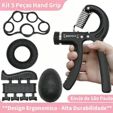 5pcs Hand Grip Kit Adjustable Resistance 5kg to 60kg Home Workout and Rehabilitation