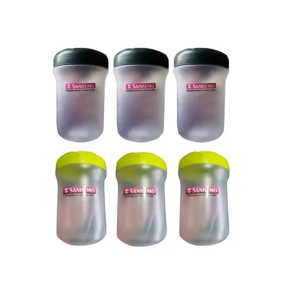 3 Pote Sanremo de 540 ml e 3 Pote Sanremo de 1000 ml