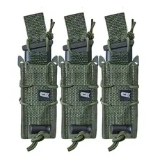 Kit 3 Porta Carregador Impactus Fast Pistol Cordura Verde