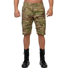 Bermuda Cargo Masculina Camuflada Multicam Rip Stop