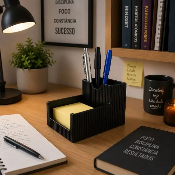 Organizador de Mesa Porta Treco Multifuncional Porta Caneta Controle Chaves Escritório Sala Recepção