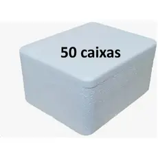 Caixa de Isopor 250ml/ Kit com 50 Unidades, ideal para transporte de Ampolas e medicamentos.