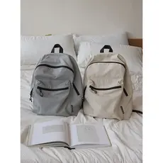 Fanhua sussurro simples mochila All-Match leve mochila estudante universitário lazer viagem mochila com zíper saco do co