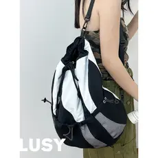 Cordão cordão bolso esportes mochila de viagem senhoras leve caminhadas ao ar livre saco estudante universitário saco de