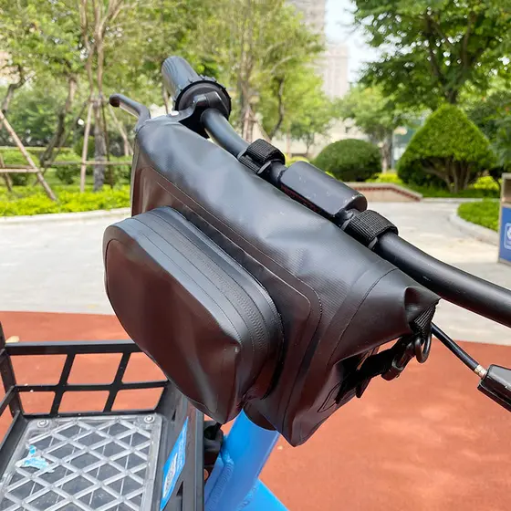 Saco de bicicleta à prova dwaterproof água saco de feixe dianteiro sela saco de tubo superior saco de armazenamento de e