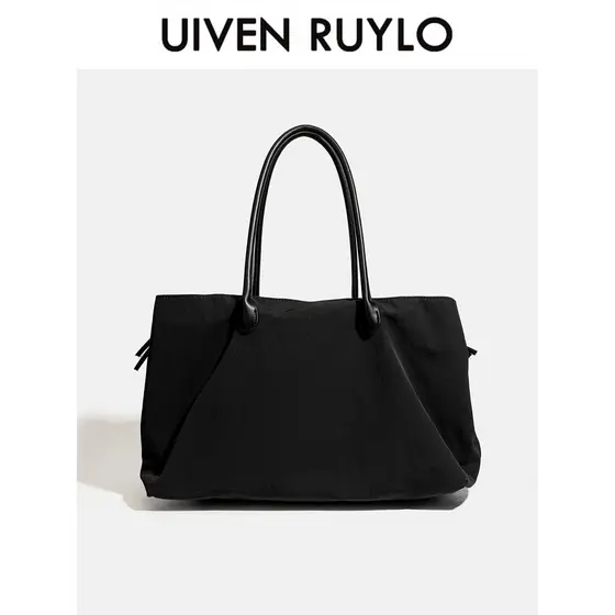 UIVEN RUYLO Bolsa Feminina Nylon Pano Grande Capacidade Computador Bolsa Viagem Leve Ombro Axila Bolsa