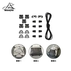 SEWAFOX saco de escalada DIY acessórios modificados corda fivela conjunto mochila equipamentos ao ar livre pendurado cor
