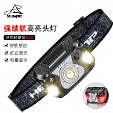 Farol externo Luz forte Super brilhante Bateria de longa duração Escalada Caminhadas Luz de escalada noturna Pesca monta