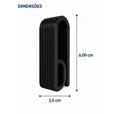 Kit 2 Suportes Prendedor de Toalha e Pano de Prato Adesivo 3M Sem Furo Porta Toalha Banheiro Cozinha Resistente 6x2,5cm
