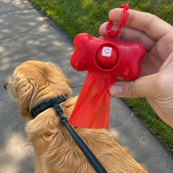 Kit Cata Caca 2 Refis + Porta Saquinho Pet Gatos Cachorro Recolher Coco Saco Para Fazes