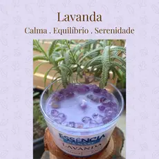 Vela Aromática Lavanda 100g Artesanal Essência Premium Perfumada Relaxamento Decoração 🪻🕯️