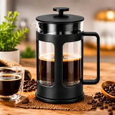 Cafeteira Prensa Francesa 600ml Vidro Borossilicato Filtro Inox Premium