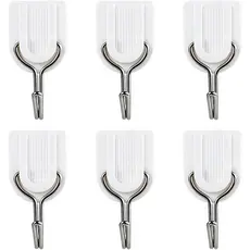 Conjunto de 6 peças de suporte para toalhas Mr.S Store, cabide de porta de plástico, suporte para chapéus autoadesivo, p