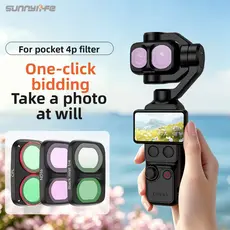 Pronta Entrega | Kit de Filtros Sunnylife para DJI Osmo Pocket 4P | Filtros de Lente Ajustáveis CPL Black Mist MCUV