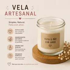 Vela Aromática artesanal