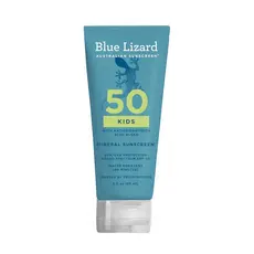 Loção Protetora Solar Mineral para Crianças Blue Lizard, FPS 50, 100% Mineral, Protetor Solar Infantil, Fórmula Resisten